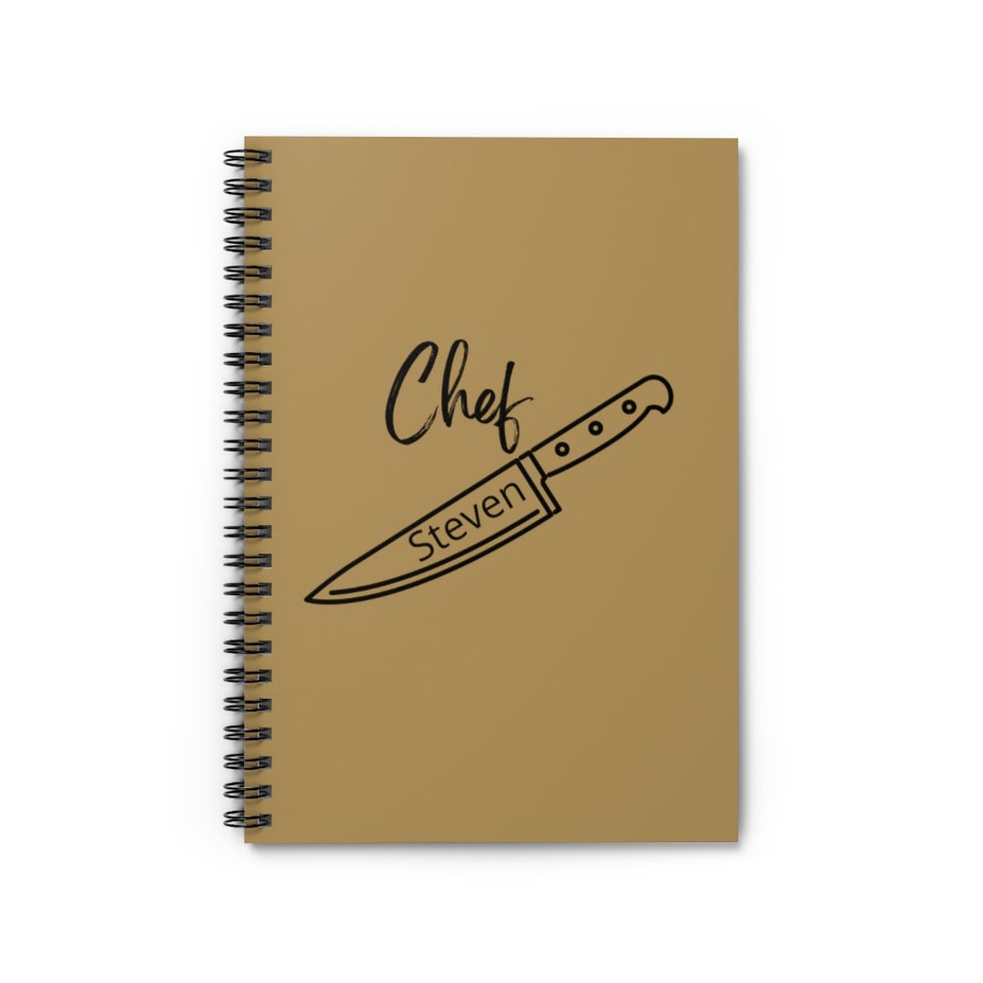 Chef Notebook, Personalized Chef Gifts, Chef Gifts for Men, Chef's Journals, Kitchen Chef Gift