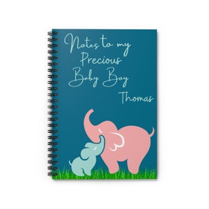 Custom Spiral Notebook, Notes To My Son, Letters To My Baby Boy, Personalized Notebook, Precious Baby, Letters To My Little Boy, Baby Shower