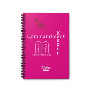 Commandment Keeper, Custom Notebook, Ten Commandments Gifts, Keep The Commandments, Gods Commandments, APTTMH, Yahuah, Yahusha, Yahweh, YHWH