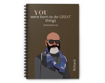 Black Men Journal, Black Man Gift, Gift For Writers, African American Journal Male, Black Man Notebook, Christian Gift For Husband, Man Book