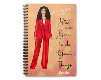 Custom Spiral Notebook, Personalized Notebook For Women, Custom Journal For Women, Gift For Her, Gift For Women, Writing Journal