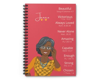 You Are Beautiful, Grandmother Journal, Christian Woman Notebook, Journal Christian Women, Scripture Journal, Grandma, Journal Black Woman