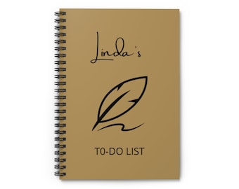 Custom Spiral Notebook, Personalized To Do List Notebook Women & Men, Custom To Do List Notebook, To Do List Journal, Personalized Notebook