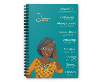 You Are Beautiful, Grandmother Journal, Christian Woman Notebook, Journal Christian Women, Scripture Journal, Grandma, Journal Black Women