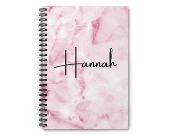 Custom Name Spiral Notebook, Personalized Notebook For Women, Custom Journal For Women, Gift For Her, Personalized Gifts For Women