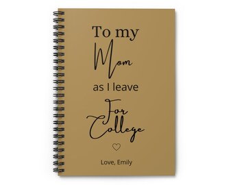 To My Mom As I Leave For College, College Gift For Mom, College Student Gift For Mom, To My Mother As I Head To College, Gift For Mother