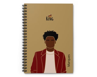 Black Men Journal, Black Man, Male Journal, Gift For Writers, Men Journal, Black Man Notebook, Black King Journal, Black Man Gifts, Man Book