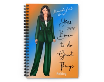 Custom Spiral Notebook, Personalized Notebook For Women, Custom Journal For Women, Gift For Her, Gift For Women, Writing Journal