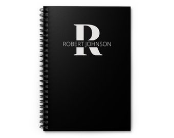 Custom Spiral Notebook, Personalized Notebook For Men, Gift For Men, Journal For Men, Notebook With Name, Gift For Him