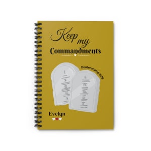 Commandment Keeper, Custom Notebook, Ten Commandments Gifts, Keep The Commandments, Gods Commandments, APTTMH, Yahuah, Yahusha, Yahweh