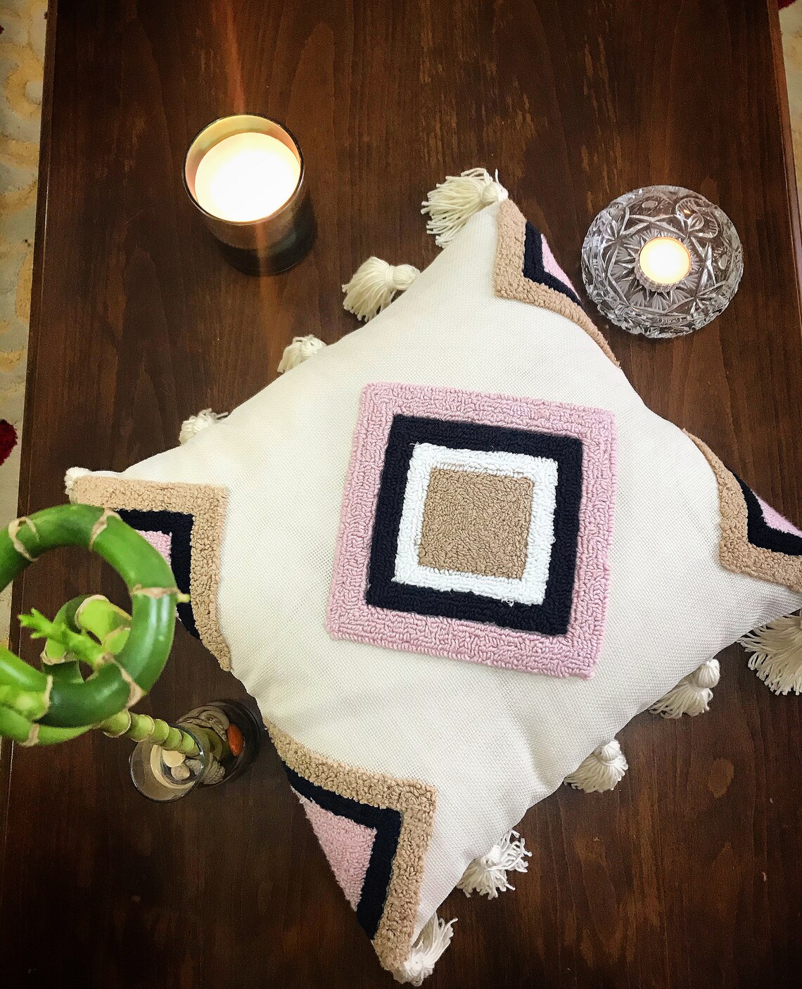 Punch Needle Pillow Cover Etsy