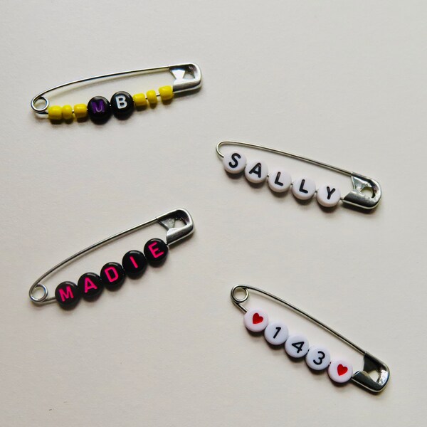 Pink Safety Pin Etsy