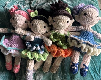 Handmade Crochet Amigurumi Fairies