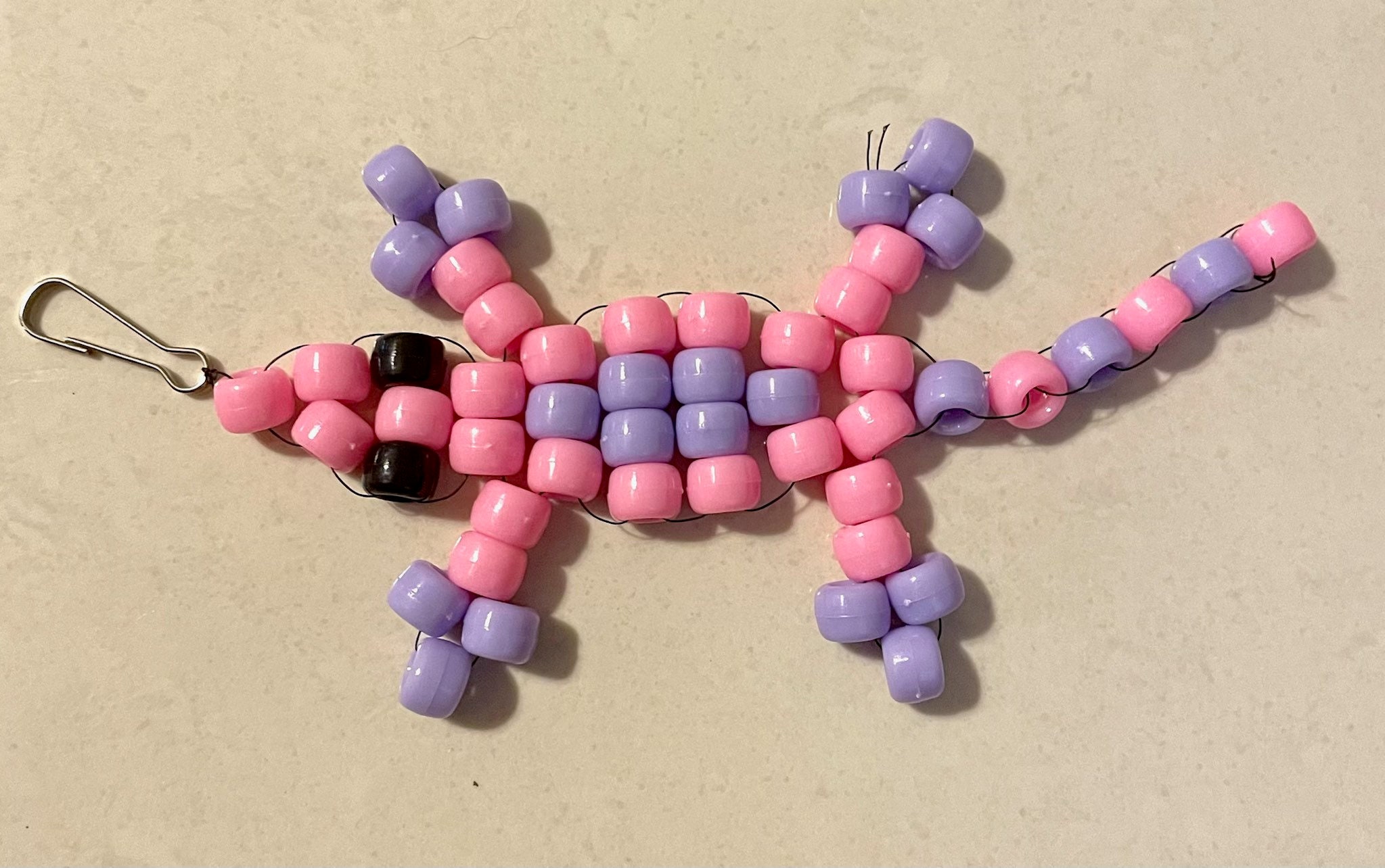 Pony bead lizard lizard keychain animal keychain best Etsy