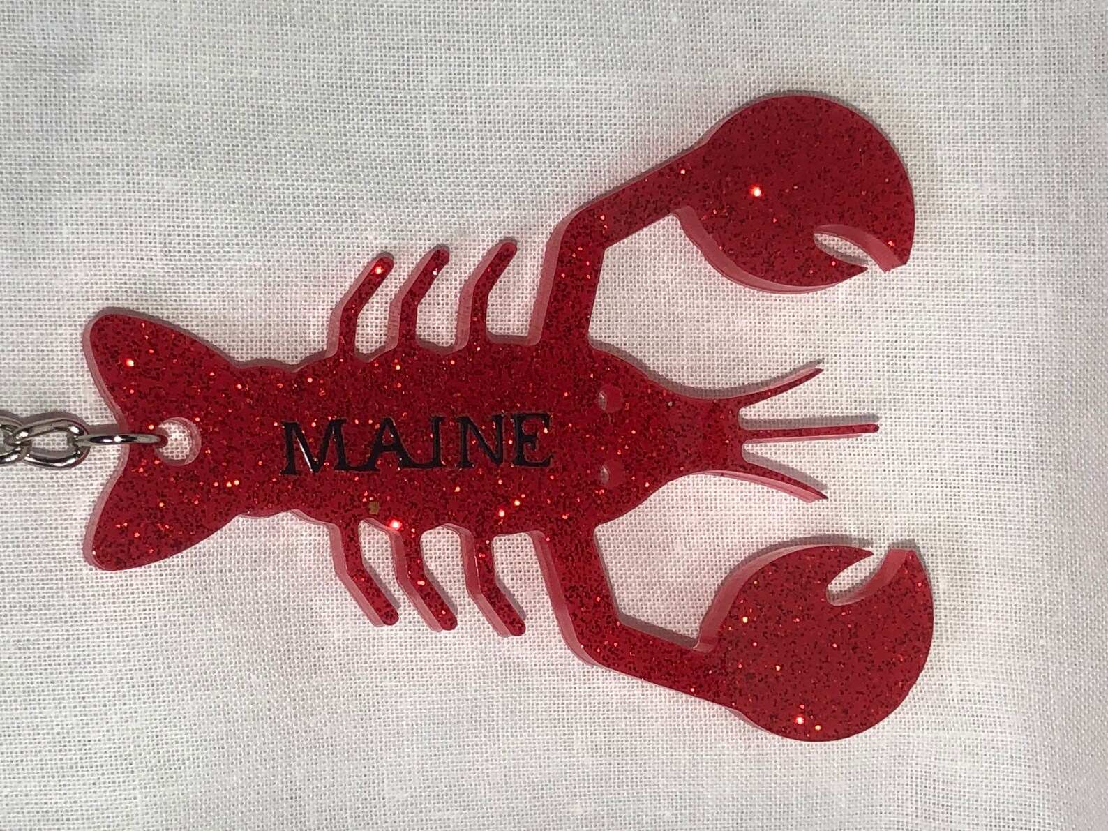Maine Lobster Handmade Resin Keychain Etsy