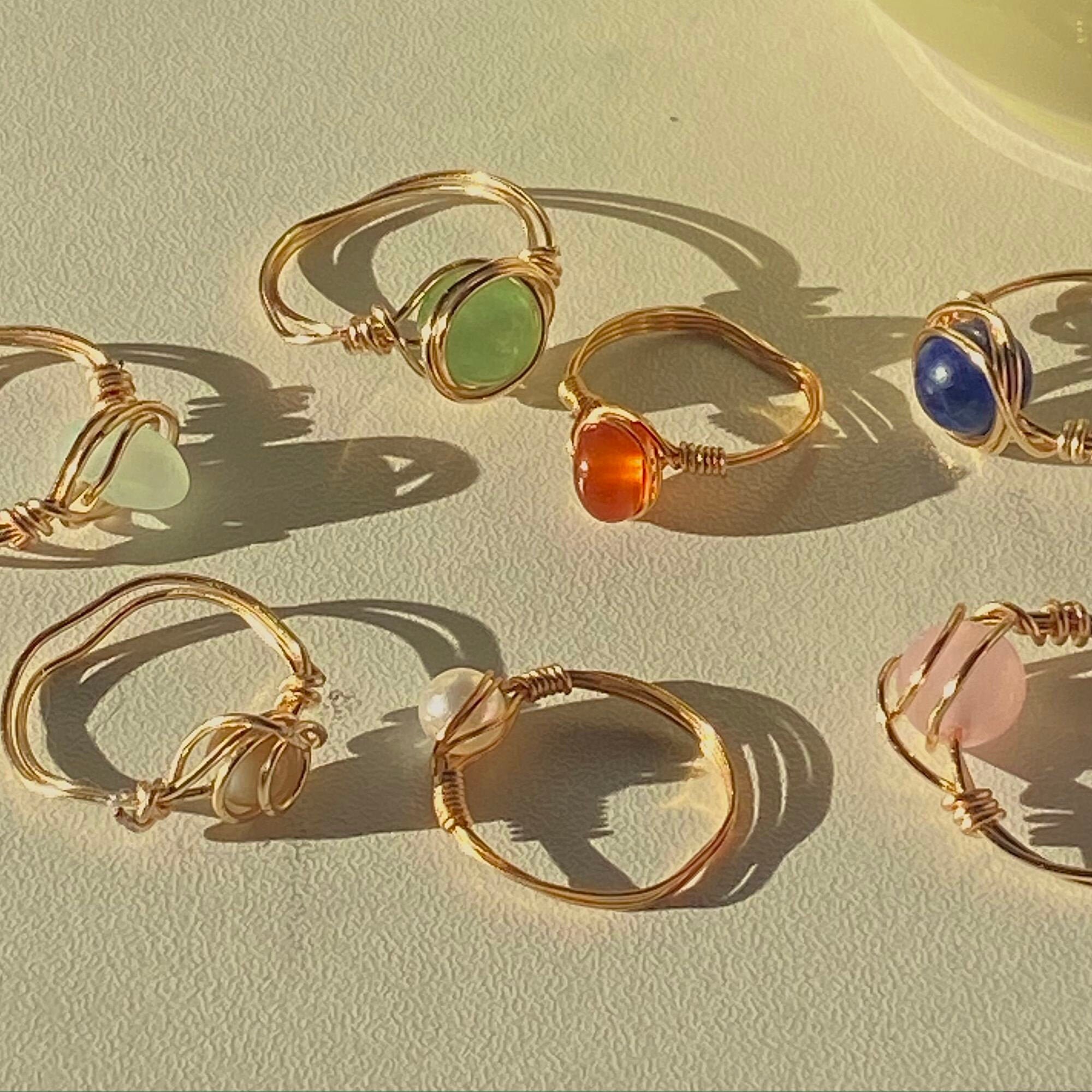 Crystal Wired Rings