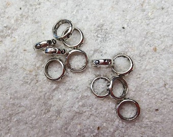 VIKING BASIC Dreadringe: Metall Dreadschmuck / Dread Ringe / Flecht Ringe Set mit 10 Stück