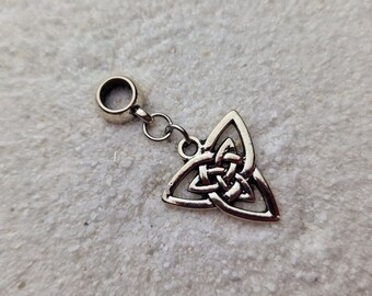 CELEBORN metal dread jewelry / dread ring / braid bead and small jewelry pendant with twisted Celtic knot motif