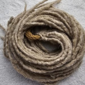 WITCH DREAD hair tie / hair accessory with super soft 20.0 - 55.0 cm dreads made of felted wool