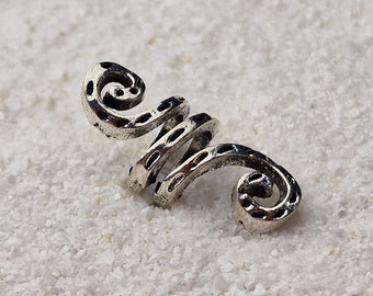 ELROHIR - Basic Dread Spirale / Lock Spirale/ Tube Perle / Dread Perle / Flecht Perle aus Metall für dicke Dreads / Flechtzöpfe