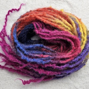 WITCH DREAD Hair tie / hair accessory with super-soft 20.0 - 55.0 cm dreads made of felted wool