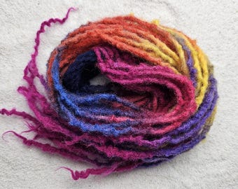 WITCH DREAD Hair tie / hair accessory with super-soft 20.0 - 55.0 cm dreads made of felted wool