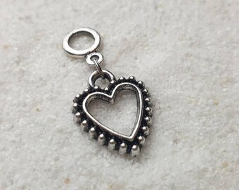 ARTIFICIALI DI STREGONERIA: gioielli in metallo con CUORE DI ZUCCHERO / perlina per dread / perlina intrecciata con ciondolo a forma di cuore