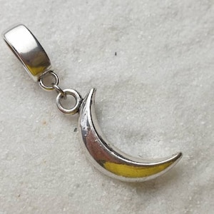 TEMPLE JEWELRY LUNARIS metal dread jewelry / dread bead / braid bead and massive pendant with crescent moon