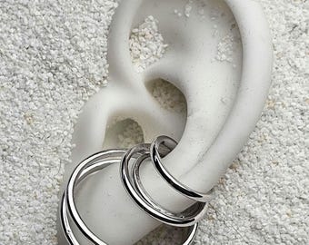 ORBITER EARCUFF Multiple Layer Metall Ear Cuff / Ear Wrap / Ohrmanschette / Ohrschmuck: Statement Eye Catcher für die Ohrmuschel