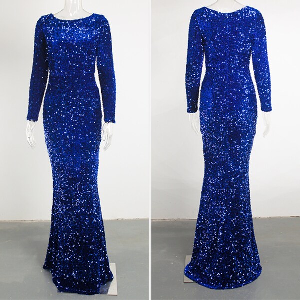 royal blue designer gowns