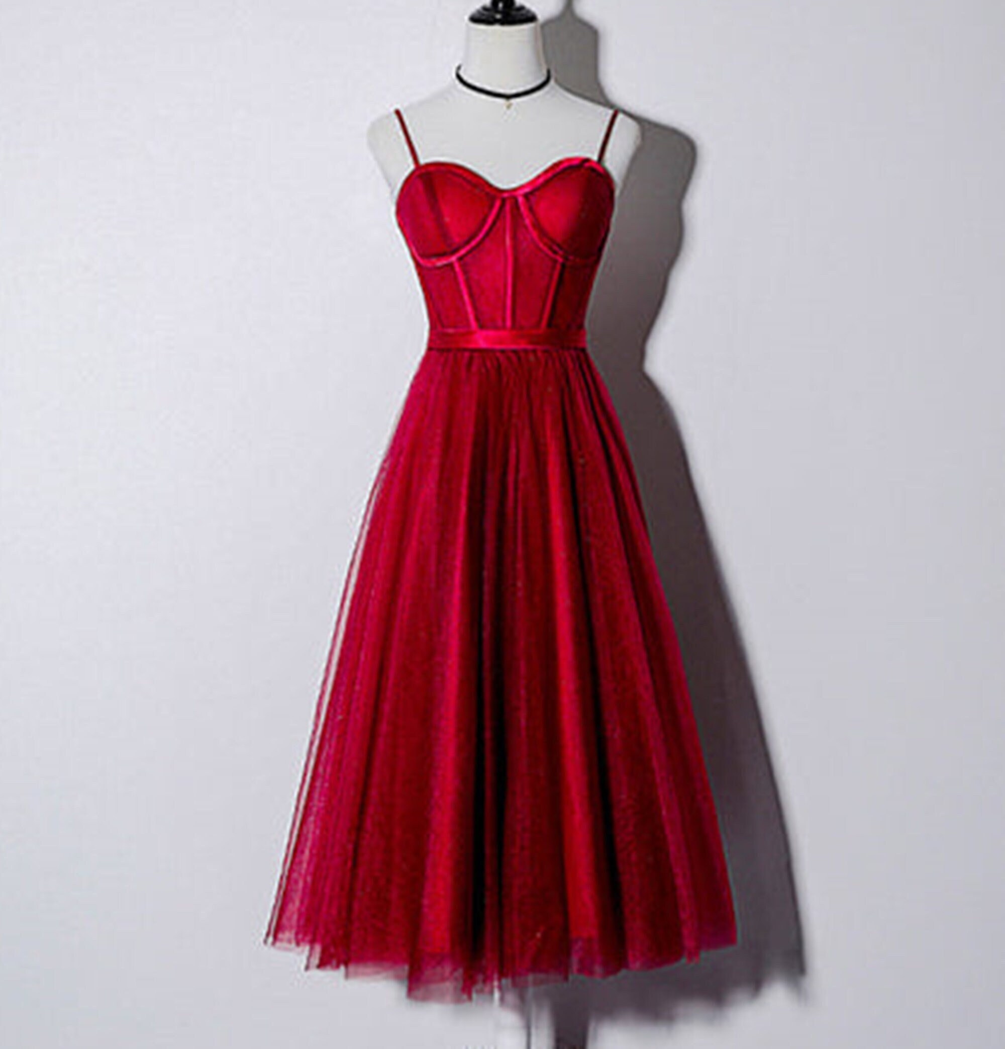 Plus Size Dress, Cocktail Dress, Womens Dress, Red Dress, Burgundy Dress,  Rust, Women Dress, Knee Length, Short Sleeve Dress, 1950's Dress 