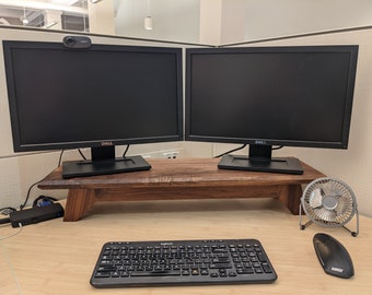 Solid Walnut Monitor Stand