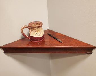 Półka narożna Craftman, wisząca półka narożna, półka narożna (czerwona)
