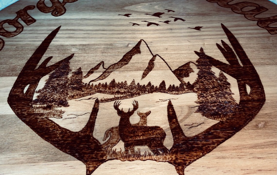 Custom wood burning signs etsy