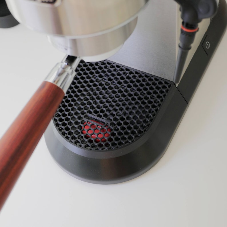 Tropfblech für Delonghi Dedica Siebträgermaschine, Tropfblech, Tassenblech, Espressomaschine Schwarz