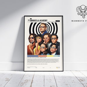 The Umbrella Academy | TV Series Poster | Minimalist Movie Poster | Vintage Retro Home Decor | Custom Poster | Wall Art Print |