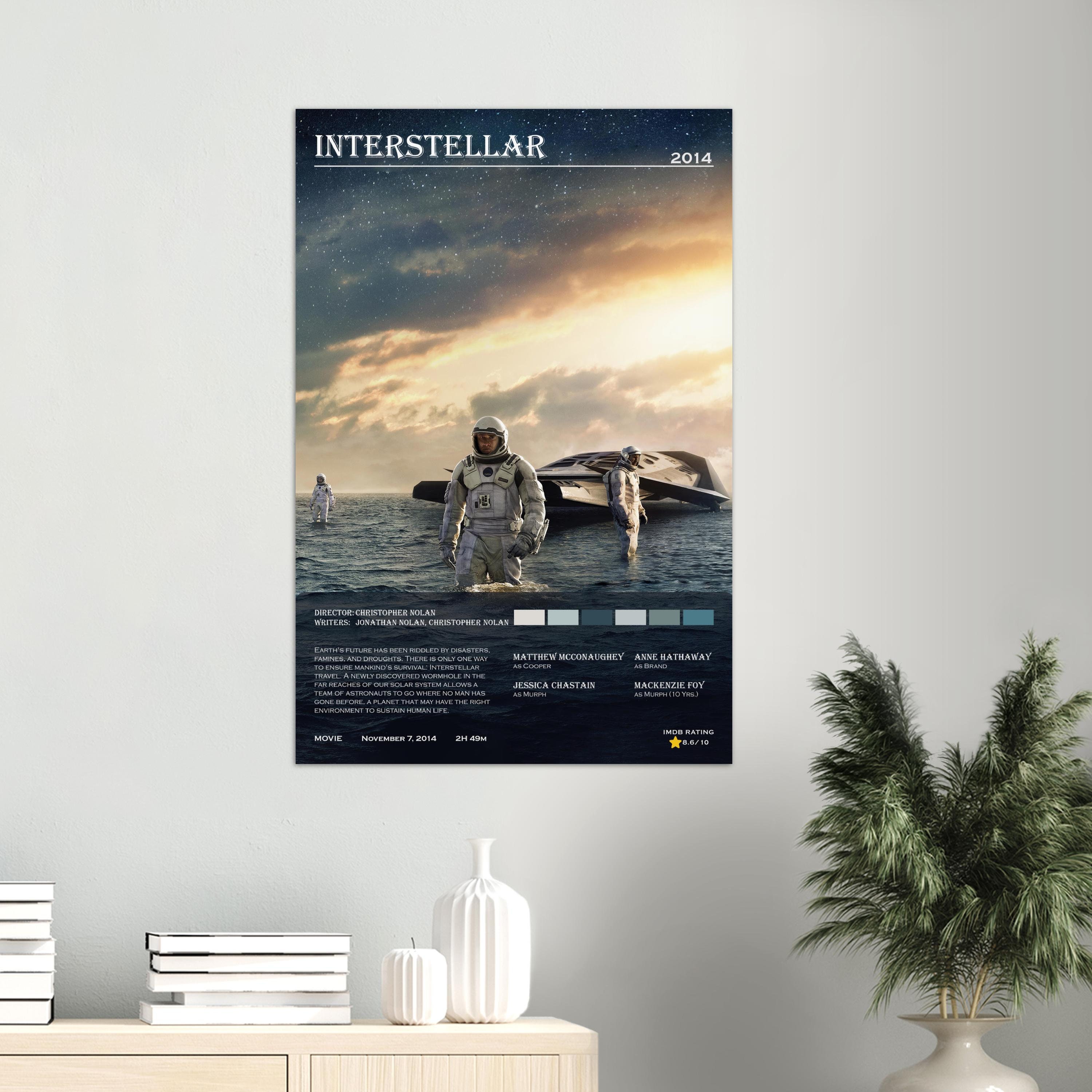 Póster de la película Interestelar de Nolan: Impresión artística  personalizada para pared, ideal como regalo de Navidad. - Etsy México, image size:3000x3000