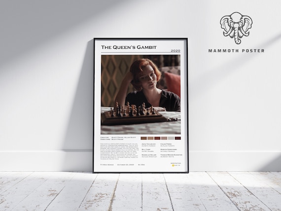 The Queen's Gambit TV Series Poster, Minimalist Wall Art Poster – Aesthetic  Wall Decor