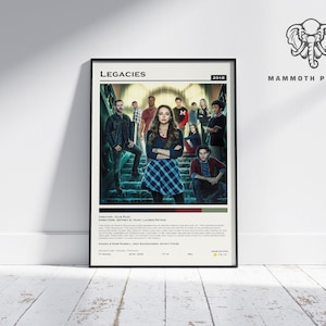 Legacies / Póster de serie de televisión / Póster de película minimalista / Decoración retro vintage para el hogar / Póster personalizado / Impresión de arte de pared /
