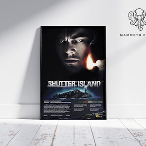 Shutter Island / Martin Scorsese / Poster del film / Arredamento retrò vintage / Poster personalizzato / Stampa artistica da parete /