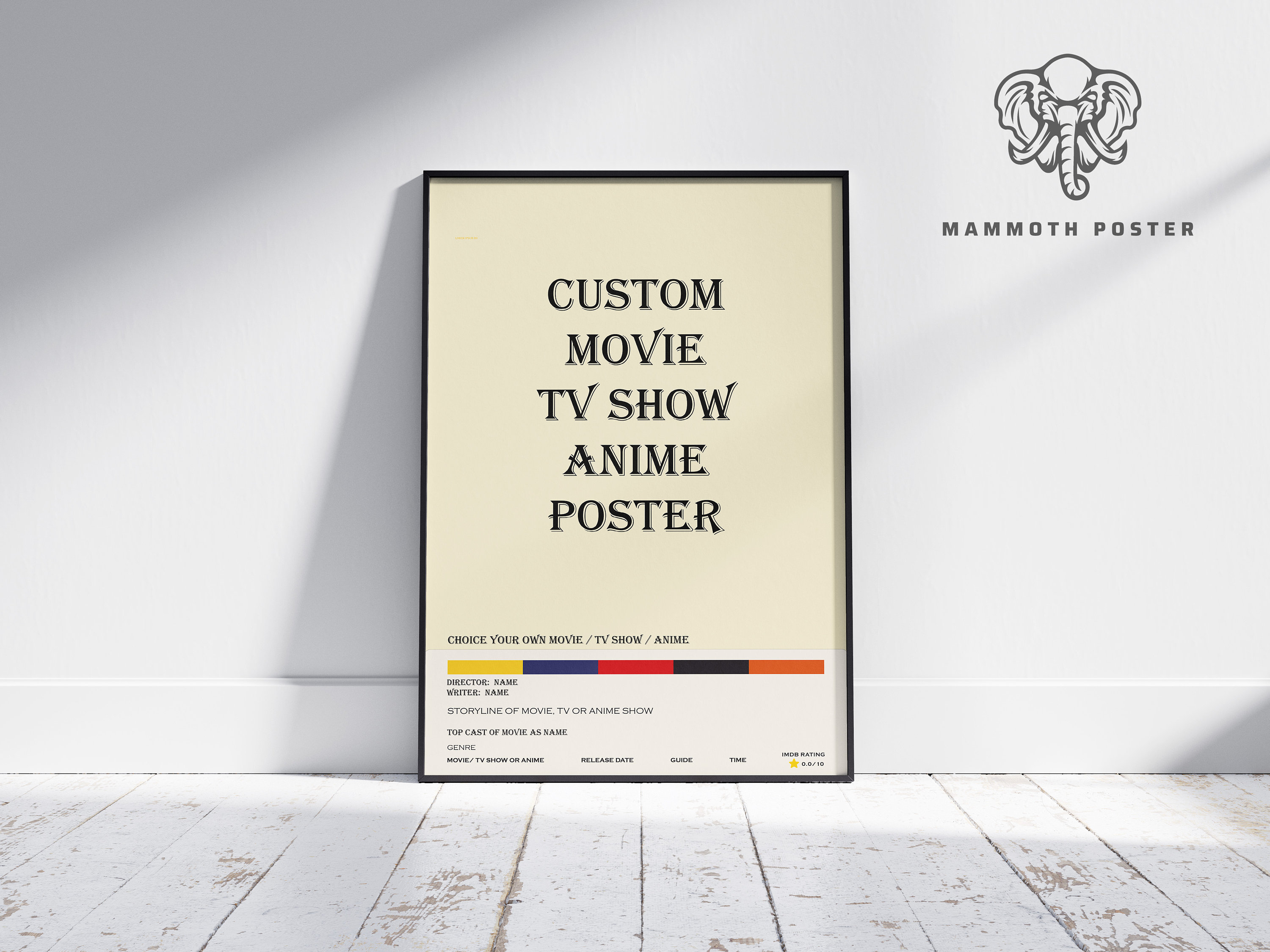 Request Your Own Movie TV Show Anime Poster Custom Poster Minimalist