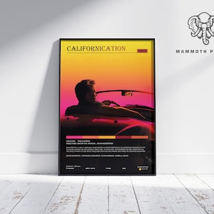 Californication | Pôster de série de TV | Pôster de filme minimalista | Decoração de casa retrô vintage | Pôster personalizado | Impressão de arte de parede |