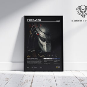Predator | John McTiernan | Minimalist Movie Poster | Vintage Retro  Home Decor | Custom Poster | Wall Art Print |