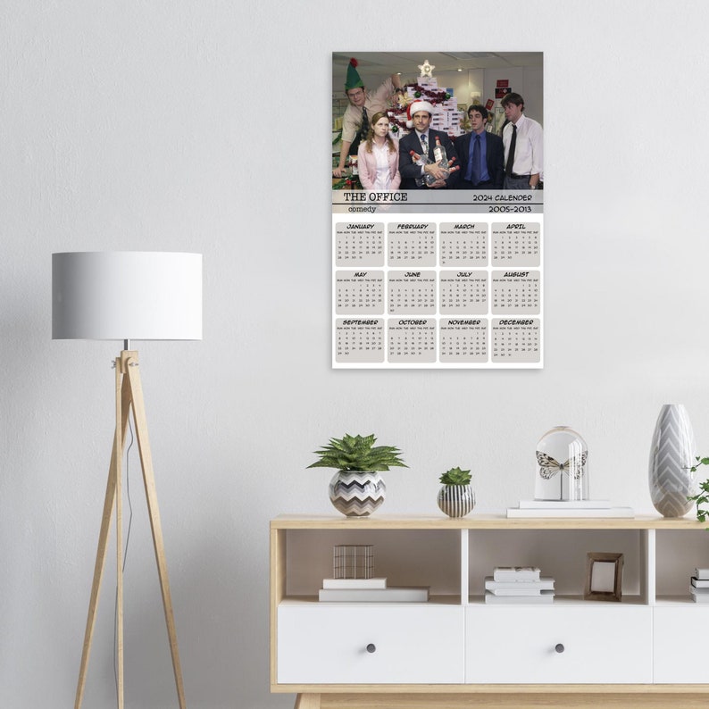 the-office-calendar-2024-tv-series-poster-minimalist-wall-decor-digital