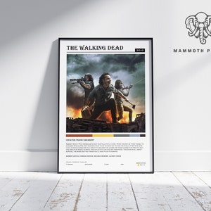 The Walking Dead | TV Series Poster | Minimalist Movie Poster | Vintage Retro Home Decor | Custom Poster | Wall Art Print |