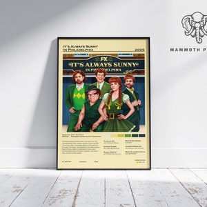 It&#39;s Always Sunny in Philadelphia | TV Series Poster | Minimalist Movie Poster | Vintage Retro Home Decor | Custom Poster | Wall Art Print |