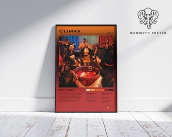 Climax | Gaspar Noé | Minimalist Movie Poster | Vintage Retro  Home Decor | Custom Poster | Wall Art Print |