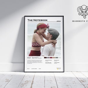 The Notebook | Nick Cassavetes | Minimalist Movie Poster | Vintage Retro  Home Decor | Custom Poster | Wall Art Print |