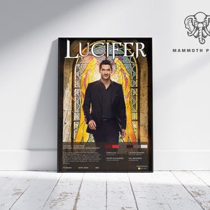 Lucifer | TV Series Poster | Minimalist Movie Poster | Vintage Retro Home Decor | Custom Poster | Wall Art Print |