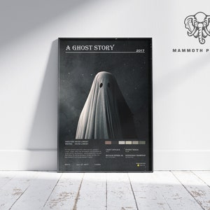 A Ghost Story | David Lowery | Fantasy Movie Poster | Vintage Retro  Home Decor | Custom Poster | Wall Art Print |